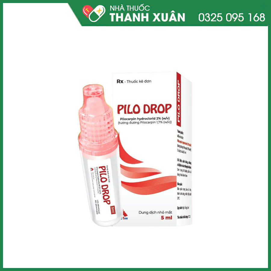Pilo Drop thuốc điều trị tăng nhãn áp hoặc các trường hợp cần co đồng tử